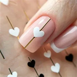 Klistermærker med hjerter, selvklæbende og ultratynde, SWA75, GNB